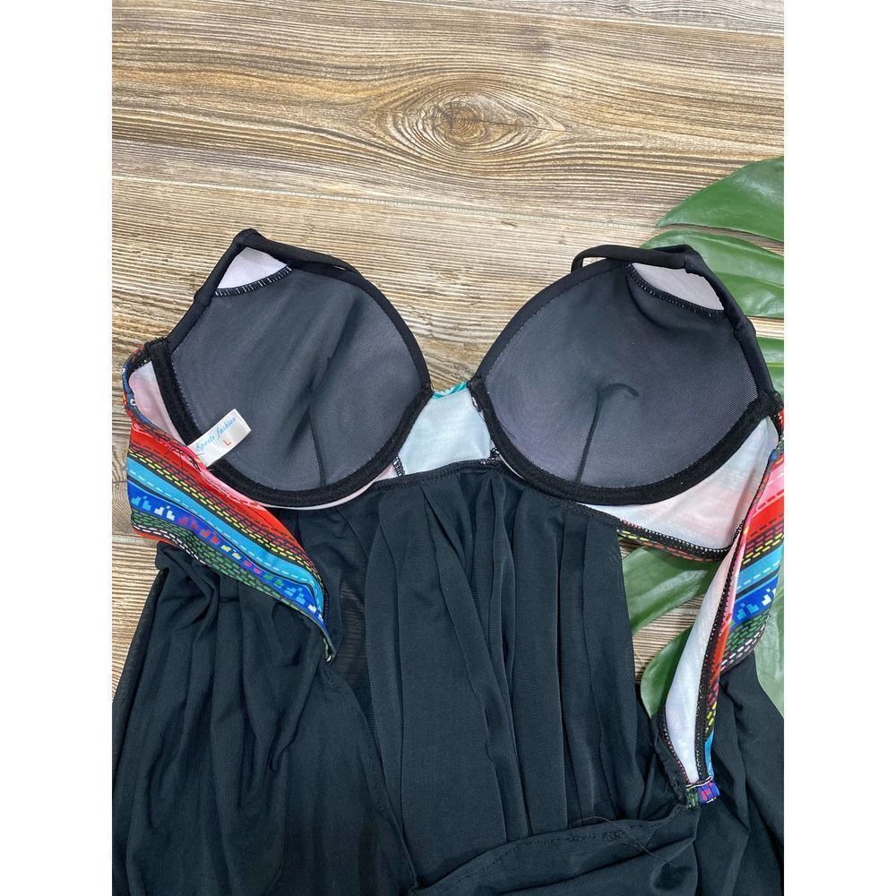 Unique black mesh tankini - Picture 9 of 10